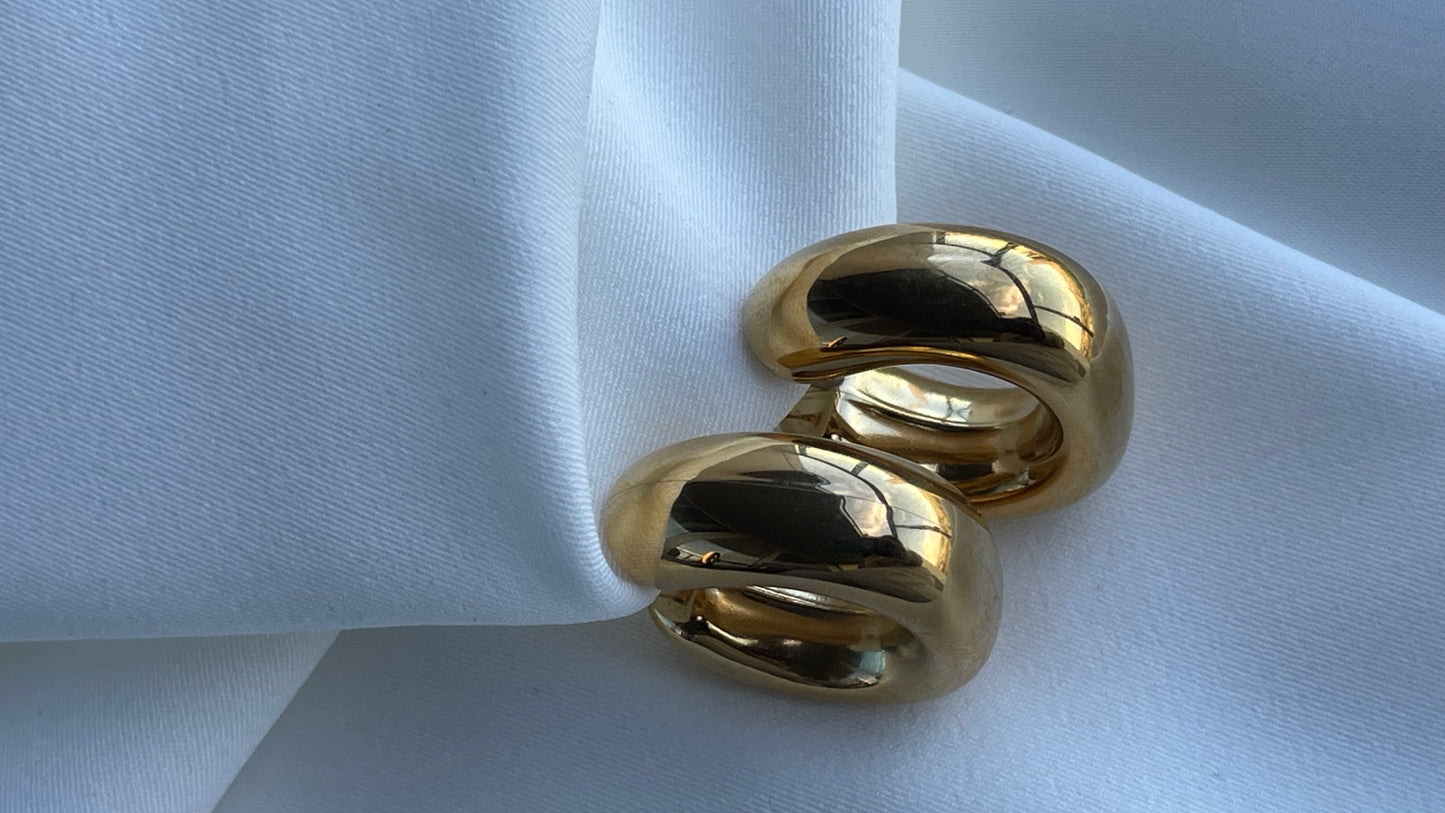 Bold Gold Hoop Earrings