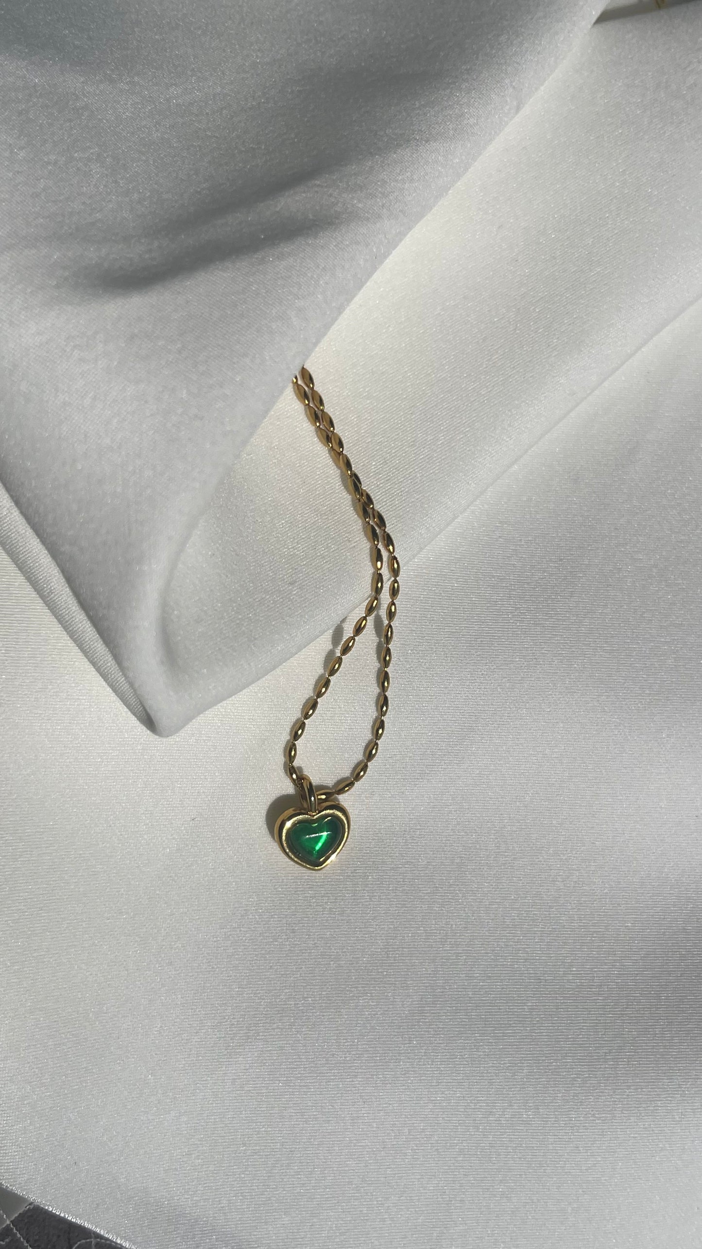 Jaded heart Necklace