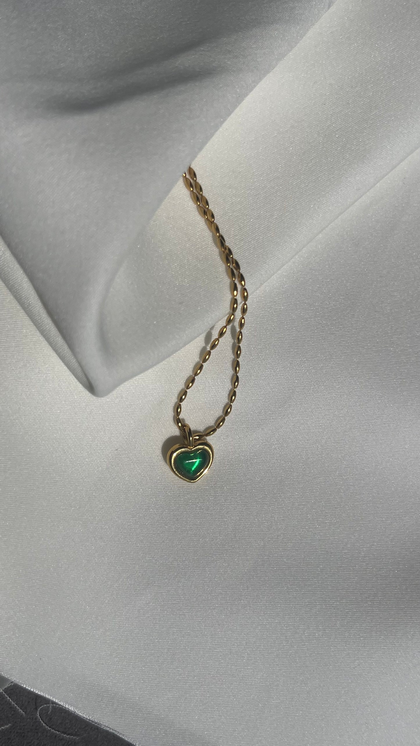 Jaded heart Necklace