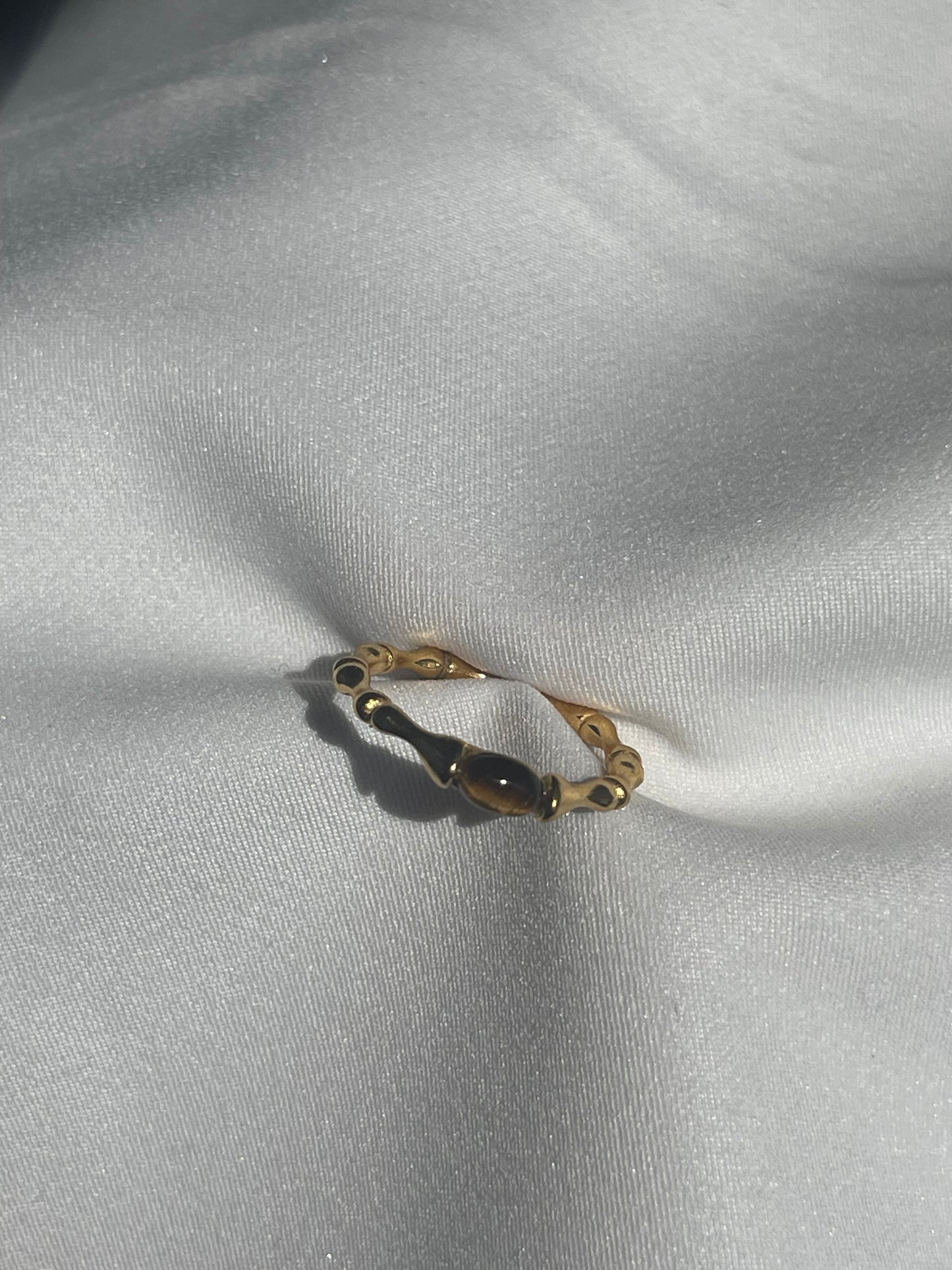 Brown Eyed Bamboo Ring