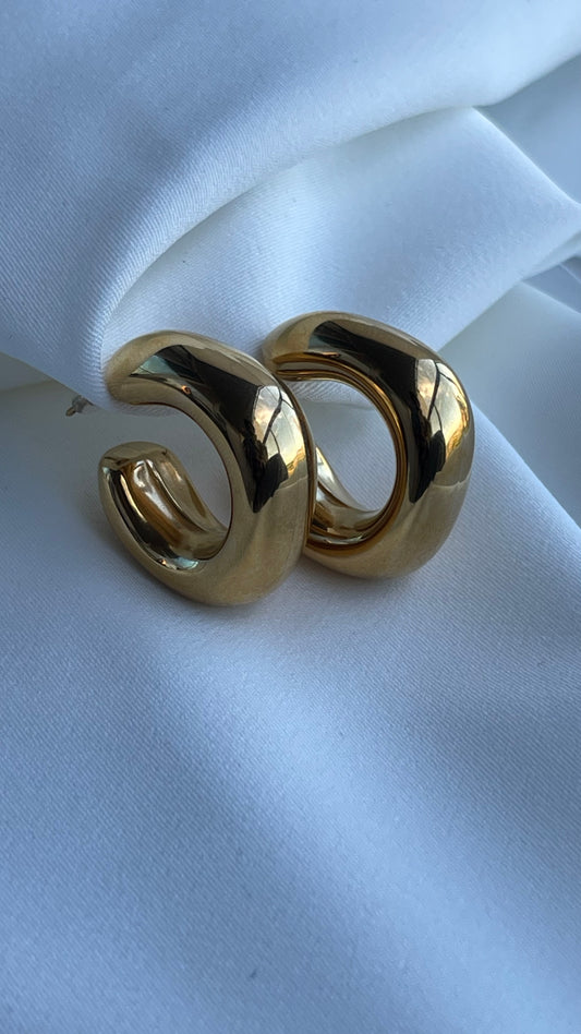 Bold Gold Hoop Earrings